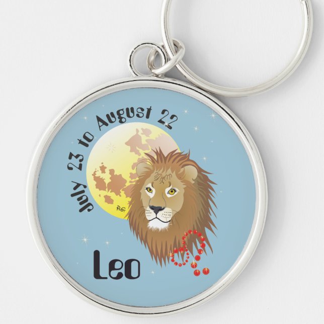 Leo July 23 to August 22 Keychains (Front)