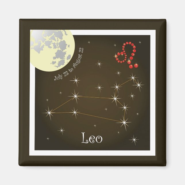 Leo July 23 to August 22 Magnet (Front)