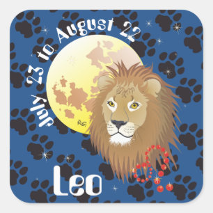 Leo July 23 to August 22 Stickers