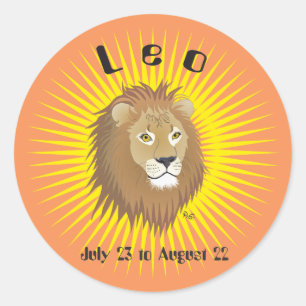 Leo July 23 to August 22 Stickers