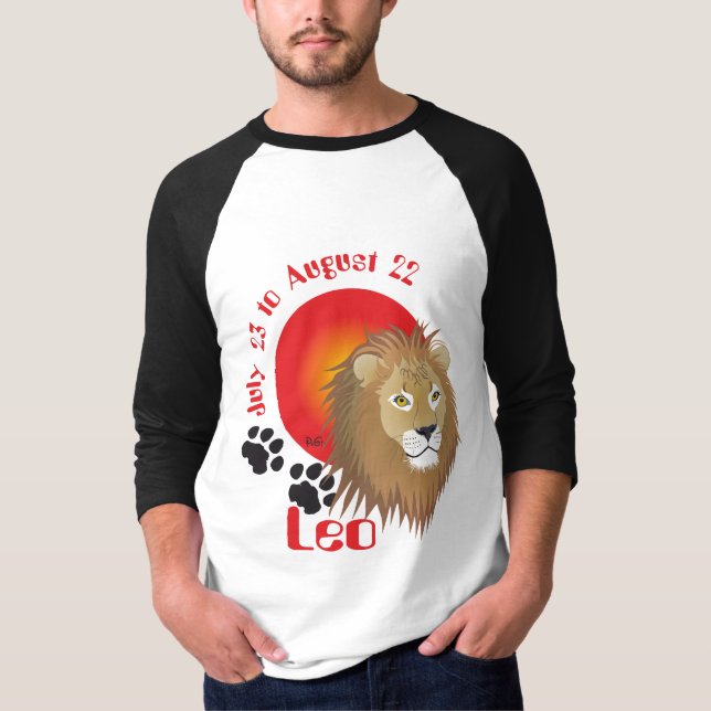 Leo July 23 to August 22 T-Shirt (Front)