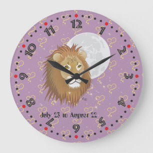 Leo July 23 to August 22 Wall Clock
