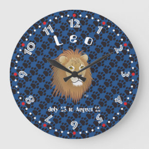 Leo July 23 to August 22 Wall Clock