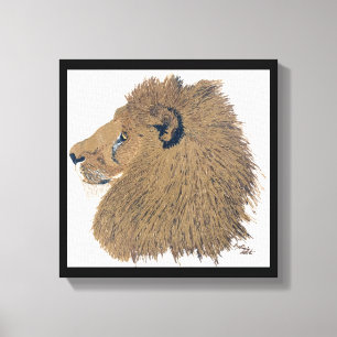 leo ,jungle king canvas print
