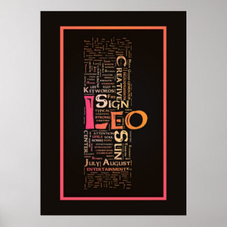 Leo Key Words Poster