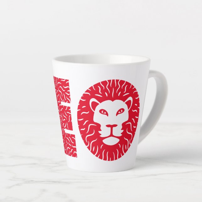 Leo Latte Mug (Right Angle)