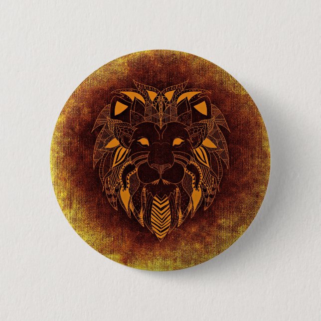 Leo, Leone 6 Cm Round Badge (Front)