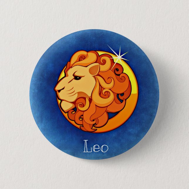 Leo, Leone 6 Cm Round Badge (Front)