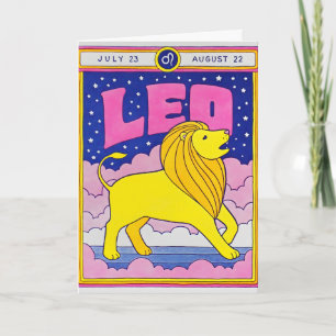Leo Letterpress Card
