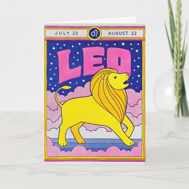 Leo Letterpress Card (Front)