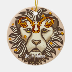 Leo Lion Birthday ornaments