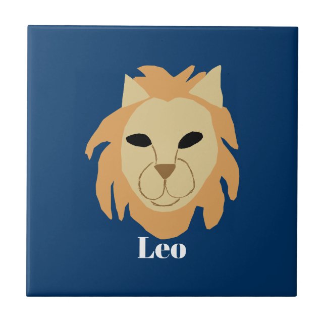 Leo Lion, Ceramic Tile (Front)