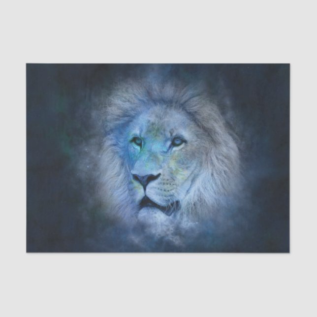 Leo Lion Decoupage 10x15 Tissue Paper (Front)