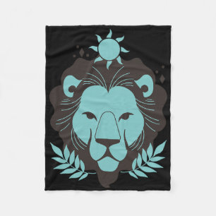 Leo Lion Halloween Zodiac Horoscope Astrology  Fleece Blanket