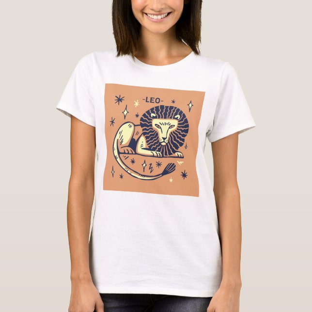 Leo Lion Horoscope T-Shirt (Front)