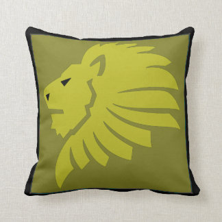 Leo Lion Pillow in Gold and Black