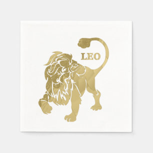 Leo Lion Zodiac Napkin