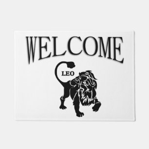 Leo Lion Zodiac Welcome Mat