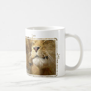 Leo - Lions Digital Art  Astrology Mug