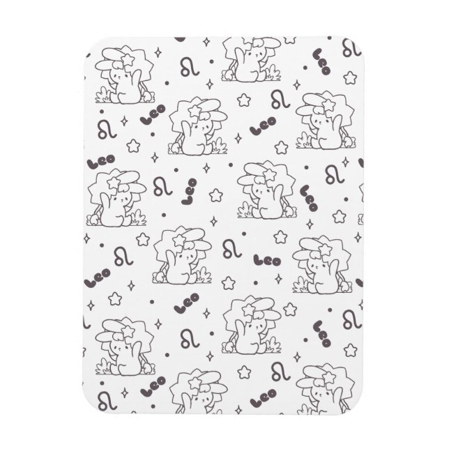 Leo Loppi Tokki Zodiac Series Pattern III Magnet (Vertical)