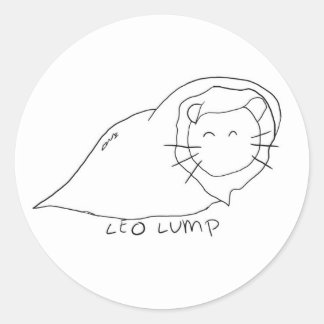 Leo Lump Classic Round Sticker