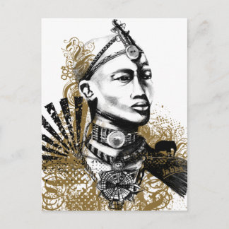 Leo Maasai Man Postcard