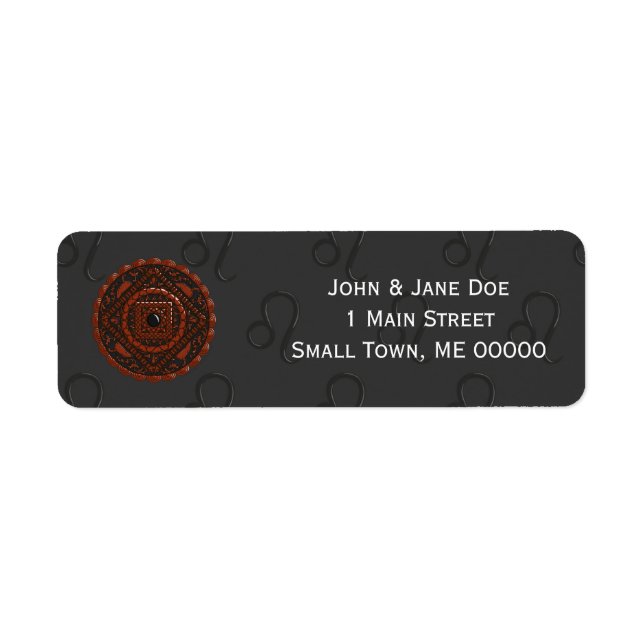 Leo Mandala Address Label Return Address Label (Front)