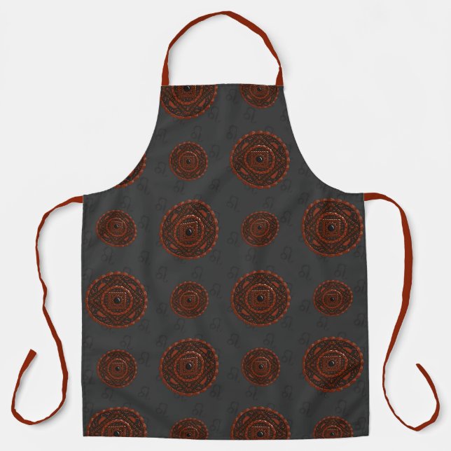 Leo Mandala All-Over Print Apron (Front)