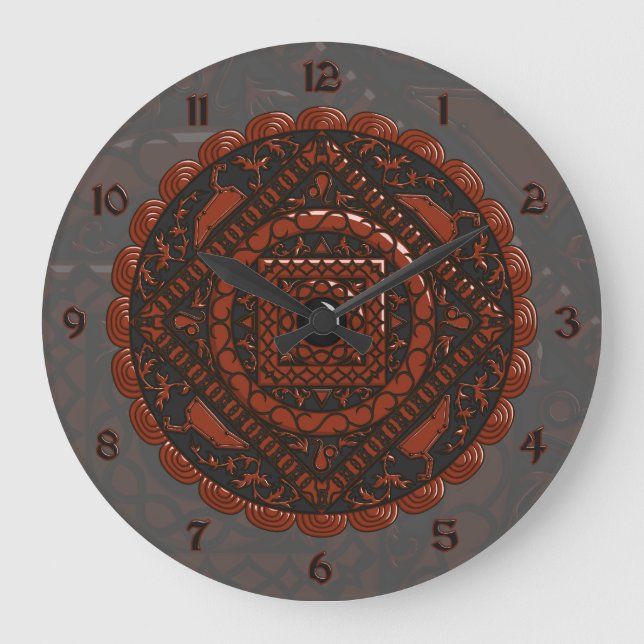 Leo Mandala Clock (Front)