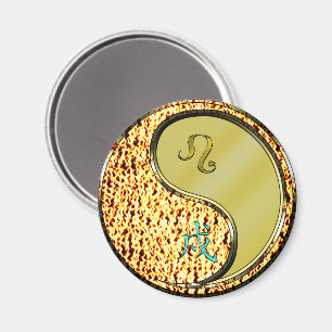 Leo & Metal Dog Magnet