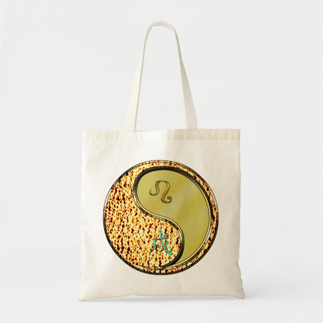 Leo & Metal Dog Tote Bag (Front)