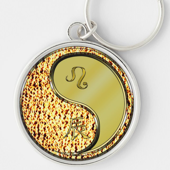 Leo & Metal Dragon Key Ring (Front)