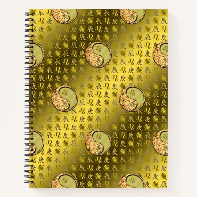 Leo & Metal Dragon Notebook (Front)