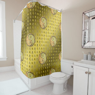 Leo & Metal Dragon Shower Curtain