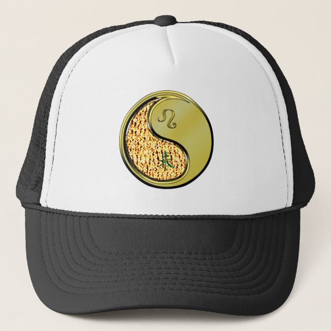 Leo & Metal Goat Trucker Hat (Front)