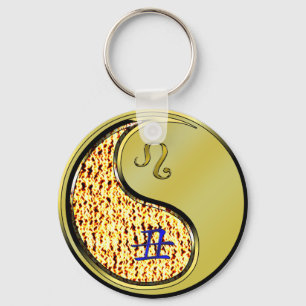 Leo & Metal Ox Key Ring