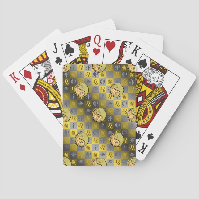 Leo & Metal Rabbit Playing Cards (Back)