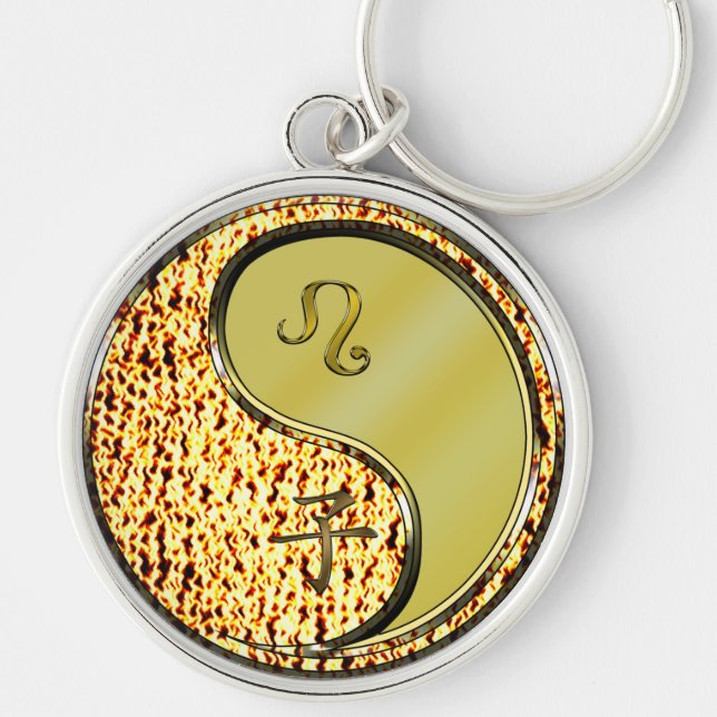Leo & Metal Rat Key Ring (Front)