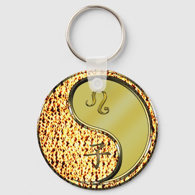 Leo & Metal Rat Key Ring (Front)