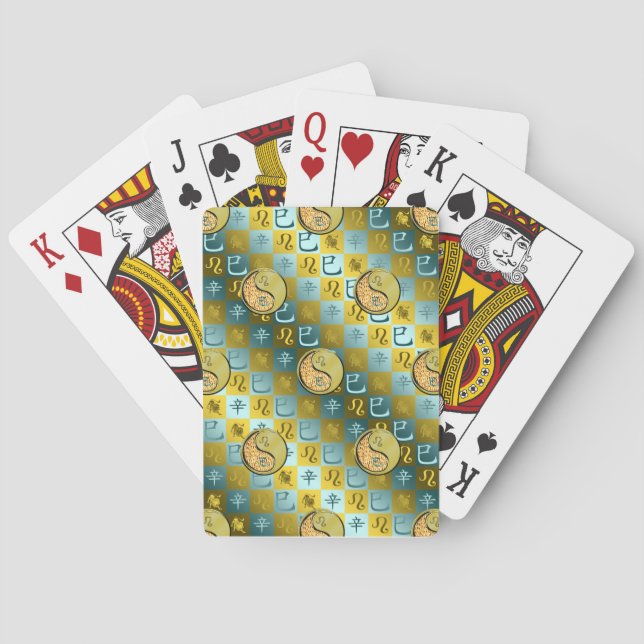 Leo & Metal Snake Playing Cards (Back)