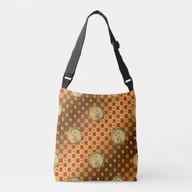 Leo & Metal Tiger Crossbody Bag (Front)