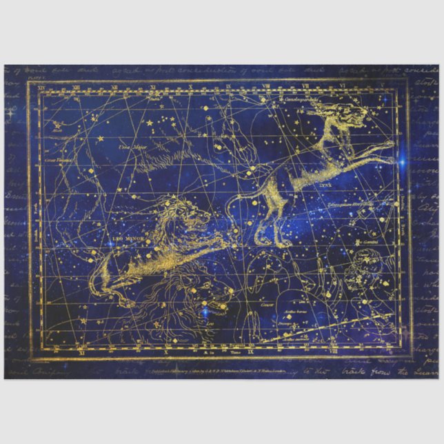 leo minor constellation tissue paper (Front)