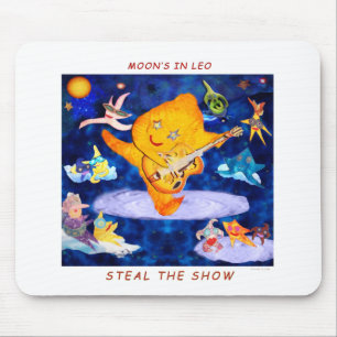 LEO MOON MOUSE PAD