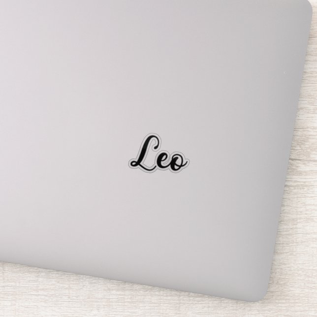 Leo Name - Handwritten Calligraphy (Detail)