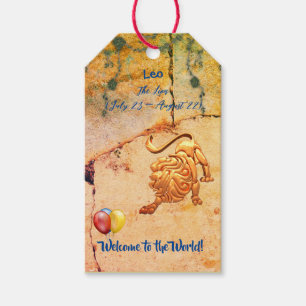 Leo New Baby Gift Tags