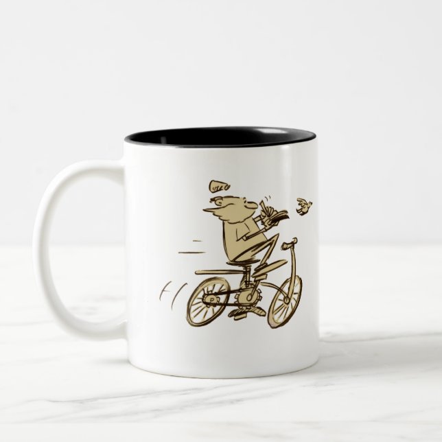 leo on bike mug (Left)