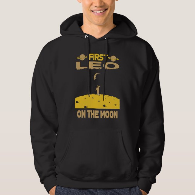 Leo On The Moon Hoodie (Front)