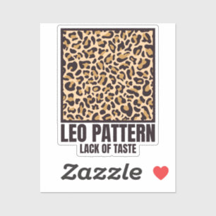 Leo Pattern Bad Taste Fashion Victim Rectangular S