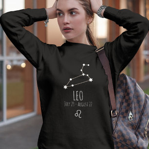 Leo Personalised Zodiac Constellation Sweatshirt