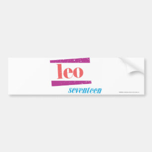 Leo Pink Bumper Sticker